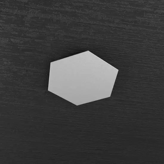 Componente Decorativo Industrial-Minimal Hexagon Metallo Grigio | Top Light