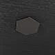 Componente Decorativo Industrial-Minimal Hexagon Metallo Marrone