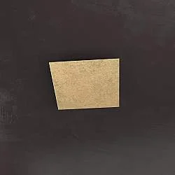Applique Moderna Decorativa Eccentric Metallo Foglia Oro