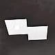 Applique Moderna 2 Moduli Eccentric Metallo Bianco 1 Luce Gx53