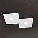 Applique Moderna Eccentric Metallo Grigio 2 Luci Gx53