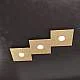 Applique Moderna Eccentric Metallo Foglia Oro 3 Luci Gx53