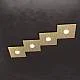Applique Moderna Eccentric Metallo Foglia Oro 4 Luci Gx53