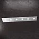 Applique Moderna Eccentric Metallo Foglia Argento 6 Luci Gx53