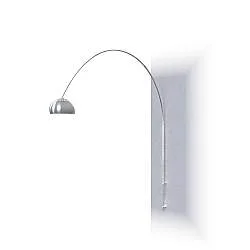 Piantana Contemporanea Turning Metallo Cromo 1 Luce E27