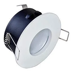 Faretto Incasso Bath Tondo Alluminio Bianco 1 Luce Gu10