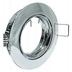 Faretto Incasso Fun Orientabile Tondo Alluminio Cromo 1 Luce Gu10 D9,4Cm