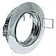 Faretto Incasso Fun Orientabile Tondo Alluminio Cromo 1 Luce Gu10 D9,4Cm