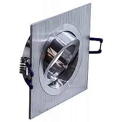 Faretto Incasso Toy Orientabile Quadrato Alluminio Satinato 1 Luce Gu10