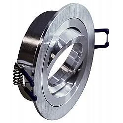 Faretto Incasso Toy Orientabile Tondo Alluminio Alluminio Satinato 1 Luce Gu10