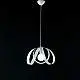 Sospensione Moderna 1 Luce Ferro Laccato Bianco Serie Piovra