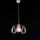 Sospensione Moderna 1 Luce Ferro Laccato Bianco e Rosa Serie Piovra
