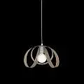 Sospensione Moderna 1 Luce Ferro Laccato Bianco e Tortora Serie Piovra | Be Light