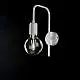 Applique Industrial 1 Luce Ferro Bianco e Argento Serie Loft