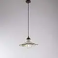 Sospensione 1 Luce Ferro Nero e Ruggine e Ceramica d.30 cm Bianco Serie Amalfi | Be Light