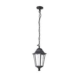 Sospensione Esterno Sawyer Alluminio Nero 1 Luce E27 Ip44