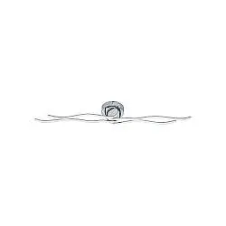 Plafoniera Moderna Roncade Led Alluminio Cromo