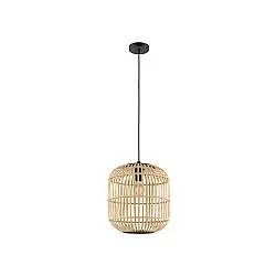 Lampadario Contemporaneo Bordesley 1 Luce Acciaio Nero