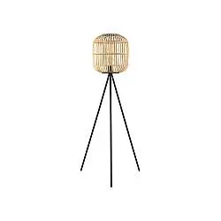 Piantana Contemporanea Bordesley 1 Luce Acciaio Nero