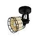 Applique Industrial Anwick 1 Luce Metallo Nero