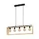 Lampadario Industrial Famborough 5 Luci Metallo Nero
