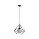 Lampadario Industrial Vernham 1 Luce Acciaio Nero