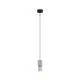 Lampadario Contemporaneo Prestwick 3 1 Luce Acciaio Nero