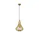 Lampadario Rustico Amsfield Piccolo 1 Luce Metallo Marrone E Legno