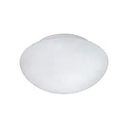 Plafoniera Contemporanea Piccola Ella 1 Luce Acciaio Bianco