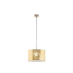 Lampadario Contemporaneo Viserbella 1 Luce Acciaio Ottone