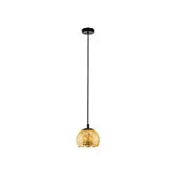 Lampadario Contemporaneo Albaraccin Piccola 1 Luce Metallo Nero