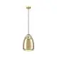 Lampadario Contemporaneo Alobrase 1 Luce Metallo Ottone Spazzolato
