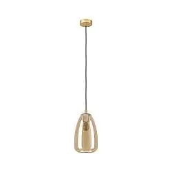 Lampadario Contemporaneo Alobrase Piccola 1 Luce Metallo Ottone Spazzolato