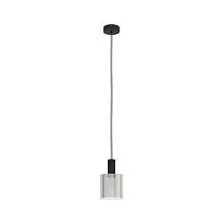 Lampadario Moderno Gorosiba 1 Luce Acciaio Nero