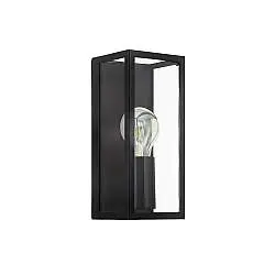 Applique Industrial Amezola 1 Luce Metallo Nero