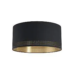 Plafoniera Moderna Esteperra 1 Luce Acciaio Nero