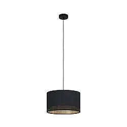 Lampadario Moderno Esteperra 1 Luce Acciaio Nero
