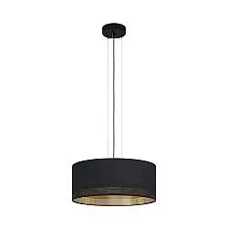 Lampadario Moderno Esteperra 3 Luci Acciaio Nero