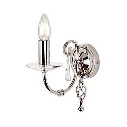Applique Classica Aegean Acciaio Nichel Lucido 1 Luce E14