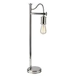 Lampada Da Scrivania Contemporanea Douille Acciaio Nichel Lucido 1 Luce E27