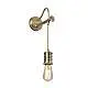 Applique Contemporanea Douille Ottone Antico 1 Luce E27