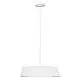 Lampadario Contemporaneo Asher Acciaio Bianco Opaco Vetro 5 Luci E14