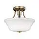 Lampada a Soffitto Industrial Nordica Trilogy Metallo Bronzo Antico 1 Luce E27