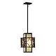 Sospensione Contemporanea Remy Metallo Bronzo Antico Oro 1 Luce E27