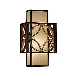 Applique Contemporanea Remy Metallo Bronzo Antico Oro 1 Luce E14