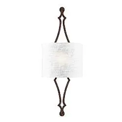 Applique Contemporanea Tilling Acciaio Ferro Anticato 1 Luce E27