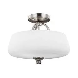 Lampada a Soffitto 4 Luci Rama In Acciaio Nero A Bracci Curvi E Sfere In Vetro Opalino