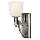 Applique Classica Truman Acciaio Nichel Antico Vetro 1 Luce E27