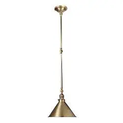 Applique Industrial Nordico Provence Acciaio Ottone Antico 1 Luce E27