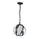 Lampadario Per Esterno Nordico Blacksmith Acciaio Nero Antico Vetro 1 Luce E27